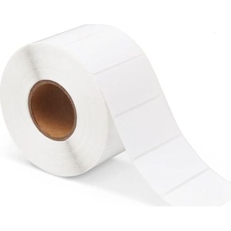 Etiquettes Adhésives, 1 Rouleaux 1000 étiquettes Blanches Unies Autocollantes, 6030mm étiquettes Auto Adhésives pour Imprimer Les Adresses de Courrier Mailing, étiquette de Prix (1/5)