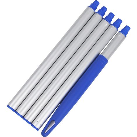 Un jeu de tiges de rechange pour poteaux télescopiques de piscine, 5 tiges filetées, robustes. (1/5)
