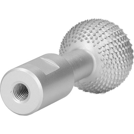 Fraise sphérique pour le travail du bois, résistante à l'usure, lime rotative de 10 mm pour meuleuse d'angle 100, argent (1/5)
