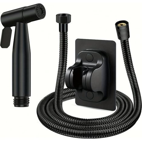 Douchette WC en Acier Inoxydable 304 – Pistolet à Eau Haute Pression avec Robinet (1/2)