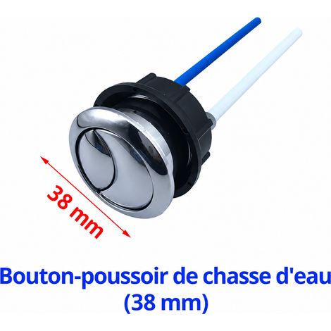 Bouton de WC universel adapté TO 38 mm Réservoir Chasse d'Eau Plastique 1 × 1 × 1 cm 500 g – Livraison gratuite