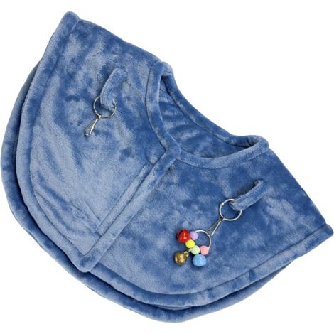 Grembiule/scialle per pannolini color azzurro nebbia con spalline