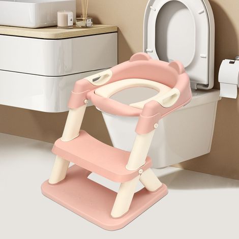 Pot d'entraînement pour enfants Siège de toilettes Pot d'apprentissage avec escalier Siège (1/5)