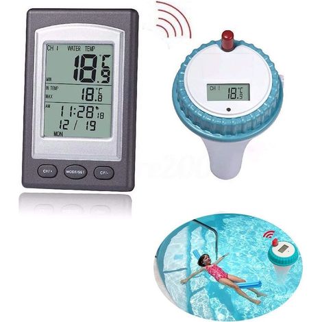 Thermomètre de piscine sans fil, thermomètre flottant pour spa intérieur et extérieur, bain à remous (1/5)