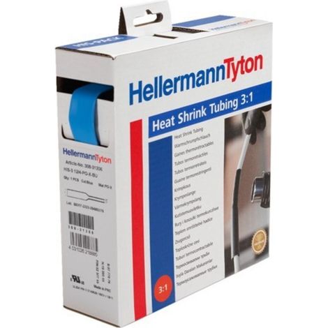 HellermannTyton WARMSCHRUMPFSCHL. DW 3METER (HIS-3-24/8 BLAU) (1/3)