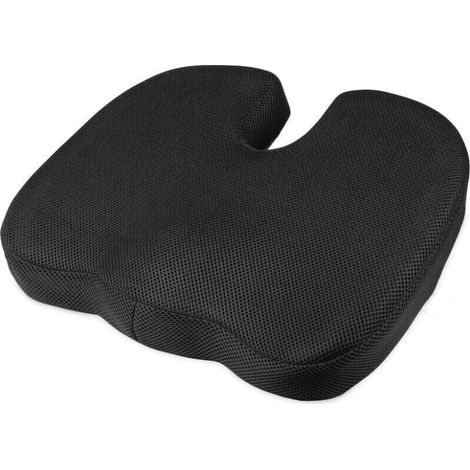 Lntyq Coussin orthopédique Mousse à mémoire de forme Coussin assise ergonomique bureau voiture 45x35x7cm - Coussin coccyx orthopédique (1/5)