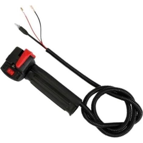 Pair - Interrupteur de commande d'accélérateur pour tondeuse à gazon, levier de commande pour débroussailleuse, diaphragme d'accélérateur direct, interrupteur desbrozadora(C) (1/4)