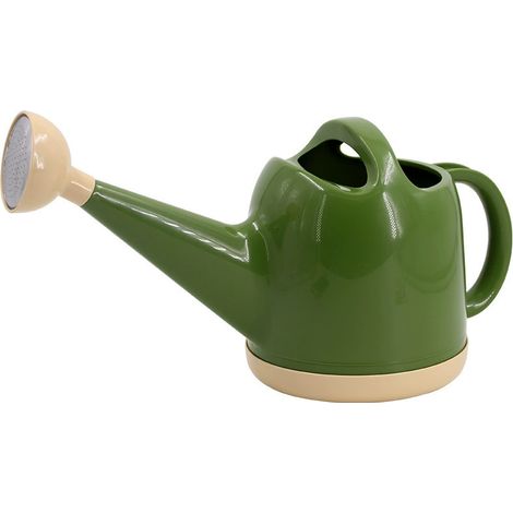Arrosoir avec tête de pulvérisation, arrosoir pour plantes avec long manche et buse (4 litres), vert militaire (1/4)