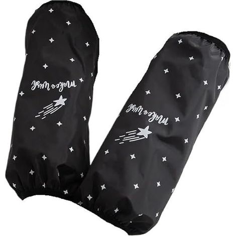 Sollbry Manchette anti-taches en flanelle, protège-bras imperméable pour le lavage de la vaisselle, le nettoyage, le jardinage, poignets élastiques, réutilisables (1/3)