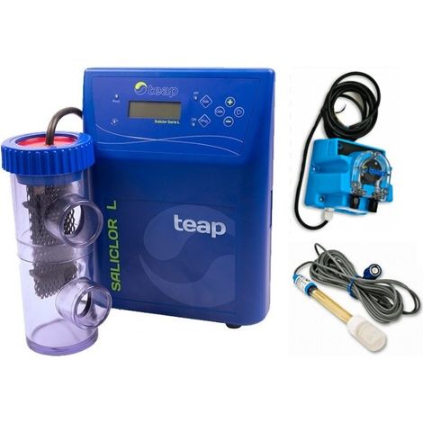 Clorador Salino Saliclor Serie L con control PH integrado - TEAP Modelo: Saliclor L 80
