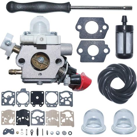 Kit de réparation d'outil réglable pour ligne de filtre à carburant de carburateur C1M-S267A Compatible avec Stihl FS40 FS50 FS50C FS56 FS70 FS70C FC56 FC70 HT56C KM56C Coupe-bordures 4144 120 0608 (1/5)