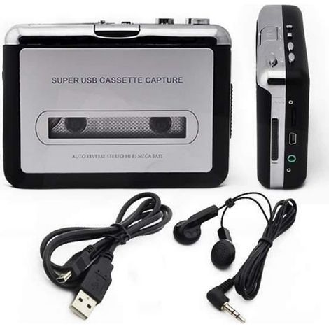 Cassette Converter bande de USB super cassette à MP 3 Convertisseur Audio Capture Music Player