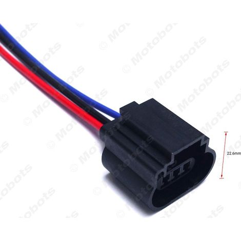 H13 headlight socket wire, headlight connector, automotive LED fog light socket, lamp holder wire, lamp holder connector (Female). (1/4)