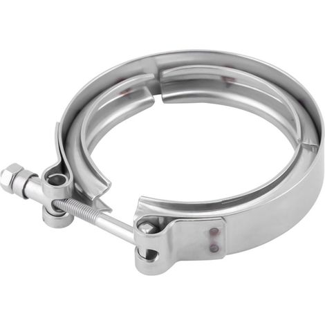 3" Exhaust Pipe Clamp, 304 Stainless Steel V Band Flange Clamp Klemme Kit Adjustment Range 76mm / 2.99inch (1/5)
