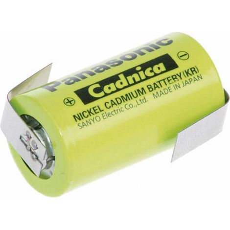Pile rechargeable spéciale Sub-C cosses à souder en Z NiCd Panasonic Sub-C ZLF 1.2 V 1800 mAh