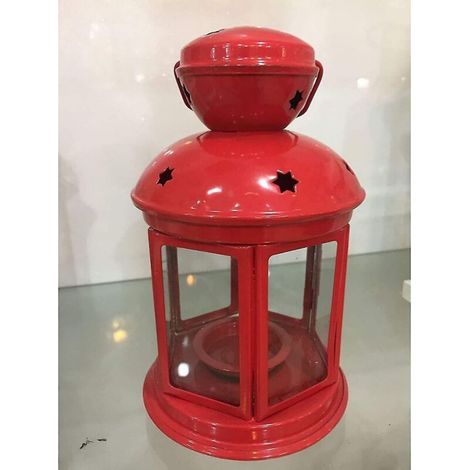 Bougeoir Lanterne à vent de Noël Simple Vent Verre Fer Forgé Lanterne Coupe-vent Décoration de mariage Bougeoir Bougie Convient pour la décoration de la maison (1/3)