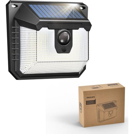 Lampe Solaire Extérieur avec Détecteur, 120 LEDs Sécurité, 3 Modes, Étanche pour Jardin Clôture Garage (1/5)