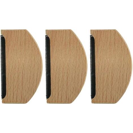 Cashmere comb, manual wooden brush for sweaters, anti-pilling brush for clothing, knitwear, woolens, wool scarves, wool coats--DTEKGAZ