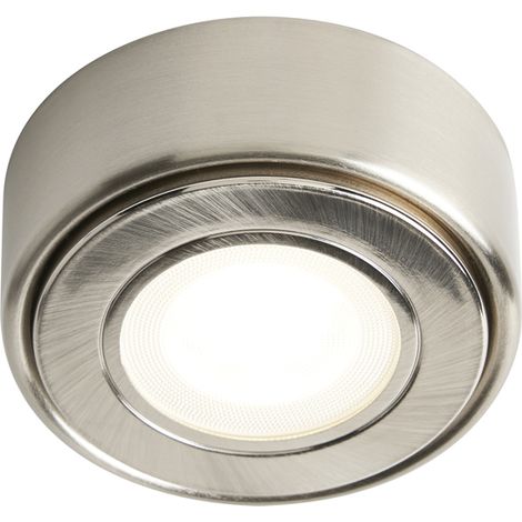 Litecraft Rofa Under Cabinet Light Round 1.5 Watt CCT LED - Satin Nickel (1/3)