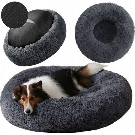 Cuccia per cani o gatti di taglia grande, morbida, rotonda, con materasso grande, 100 cm XXL