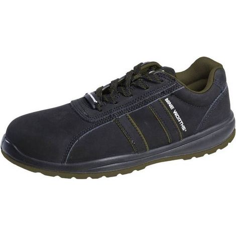 Chaussures de Sécurité Basses Arado - Taille 48 - Noir/Kaki - Résistant et Confortable - D-Work