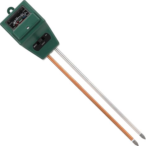 Testeur de sol 3 en 1 : pH-mètre, humidimètre, détecteur de lumière, outil idéal pour le jardinage et l'horticulture. (1/5)