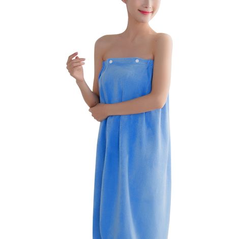 Serviette de sauna/douche pour femme avec fermetures à pression, séchage rapide