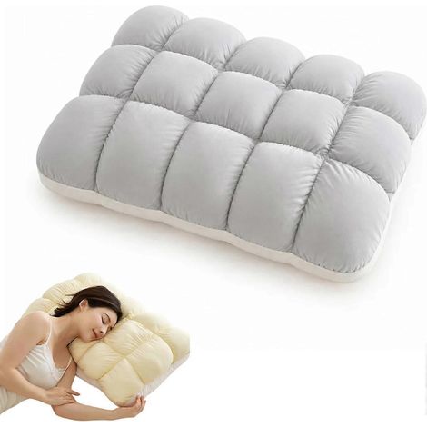 Oreiller Marshmallow rafraîchissant, oreiller moelleux et respirant, alternative au duvet, convenant aux personnes dormant sur le côté, sur le dos ou sur le ventre (1/5)