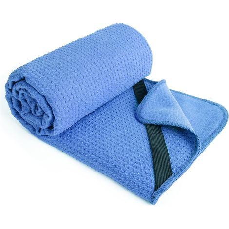 JSSEVN-Serviette Microfibre pour Tapis de Sport, Tapis Yoga-Serviette Sport Antidérapante Absorbante, 61x183cm (1/5)
