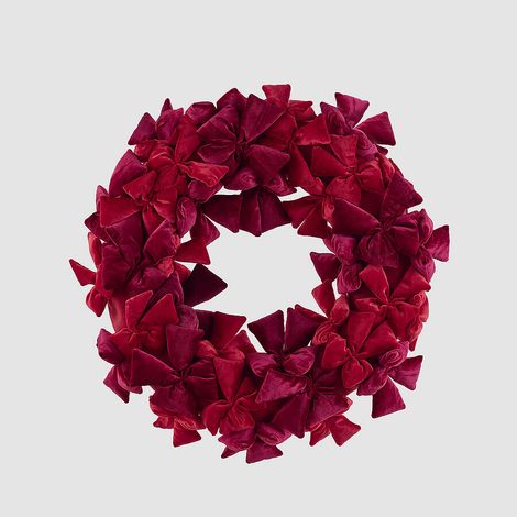 Enzo De Gasperi Decoro Fiocchi Corona D.70 Rosso - Addobbo Natale (1/3)