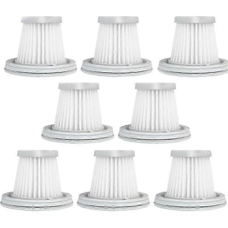 Lot de 8 filtres HEPA, compatibles avec les aspirateurs, les aspirateurs domestiques, les mini-aspirateurs de voiture et les pièces de rechange de filtre lavables (haoyi). (1/4)