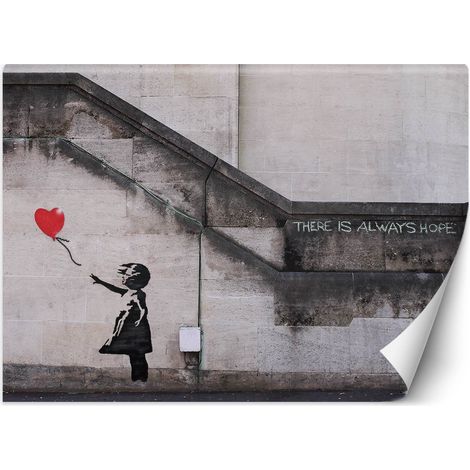 Fototapete, Mädchen mit Ballon-Banksy-Graffiti – 100 x 70 (1/5)
