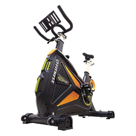 Indoor Bike Professionale con volano da 18 kg Bicicletta allenamento Indoor con Resistenza Regolabile Disco Inerziale 18kg FFitness (1/5)