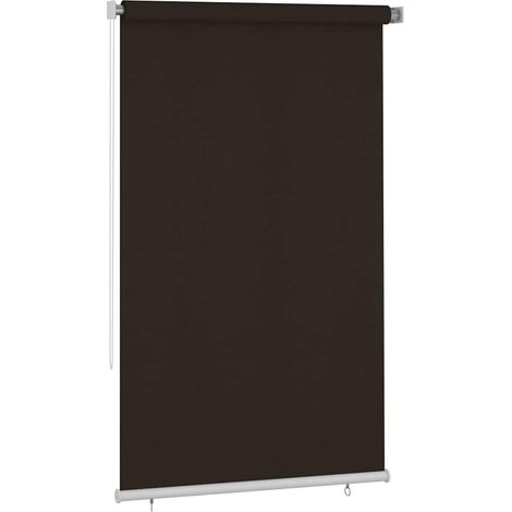 Tenda a rullo Tenda avvolgibile per Esterni 145(L)x230(A) cm Marrone HDPE (1/3)