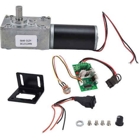 DC12V Geared Motor Turbo Worm Speed Reduction Machinery Accessories with 8mm Shaft 5840‑31ZY12V12RPM