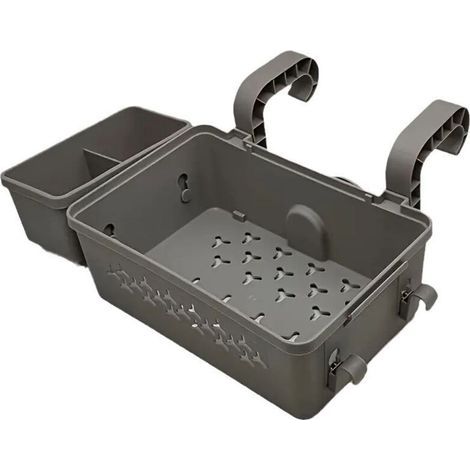 Cestino portaoggetti per piscine fuori terra, accessori per piscine fuori terra, cestino portaoggetti per piscina con portabicchiere (1/5)