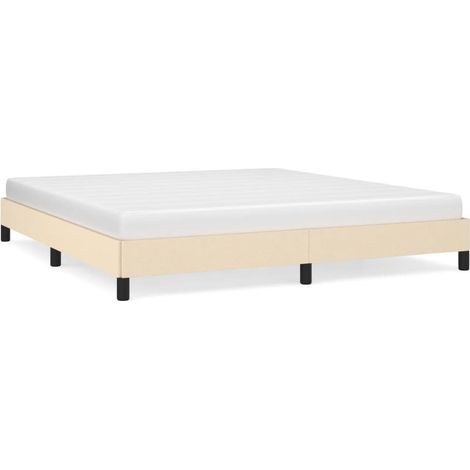 Maison Exclusive - Bettgestell ohne Matratze Creme 160x200 cm Sto