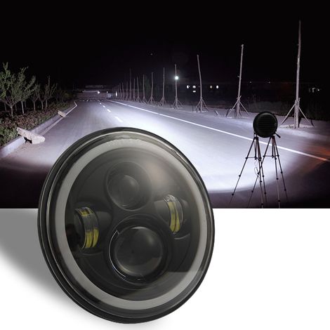 Ampoule de phare LED 140 W 7 pouces, anti-buée, étanche, projecteur pour véhicules tout-terrain et motos (1/5)