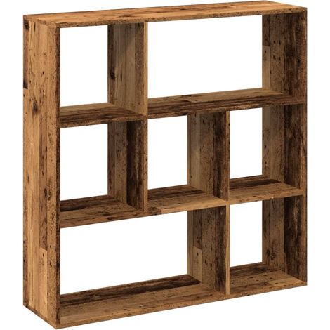 Maison Exclusive - Raumteiler-Bücherregal Altholz-Optik 102x29x10 (1/5)