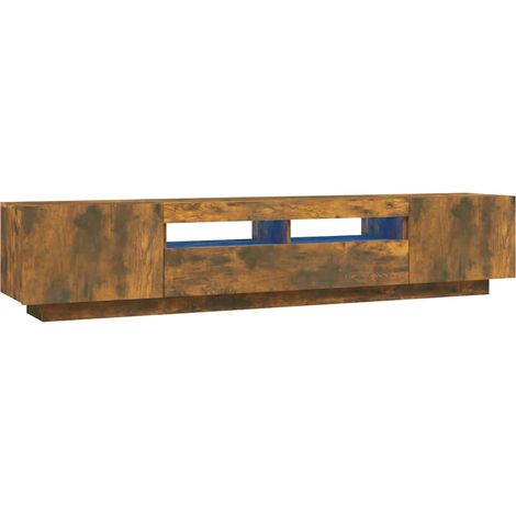 Maison Exclusive - 2-tlg. TV-Schrank-Set LED-Leuchten Räuchereich (1/5)