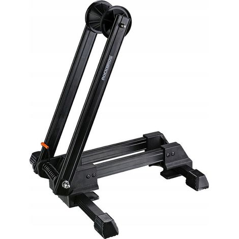 Cavalletto pieghevole per bicicletta, adatto a ruote anteriori o posteriori da 24-27,5 pollici e 700C - nero (1/5)