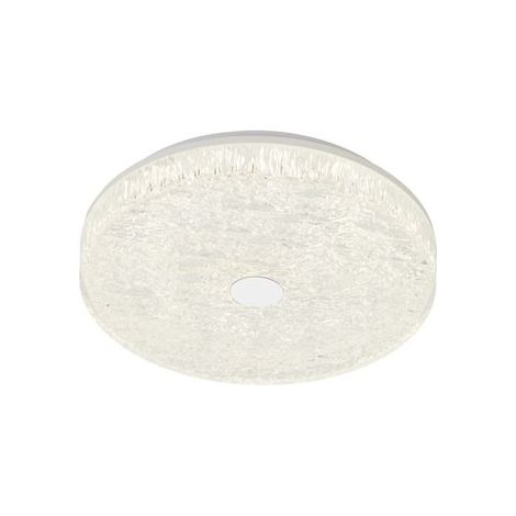Mantra Plafón de techo LED regulable redondo FROZEN Ø48cm, 45W 5220Lm, CTT 2700K-5000K, blanco con mando (1/5)