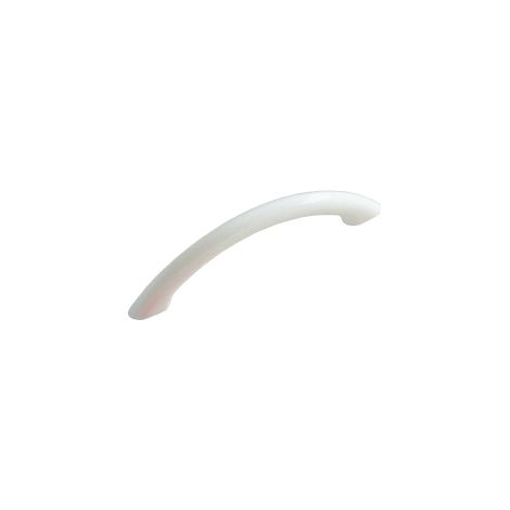 Ouvre&Déco – Poignée de meuble moderne en plastique blanc – Entraxe 96 mm – Largeur 122 mm – Hauteur 10 mm – Épaisseur 29 mm