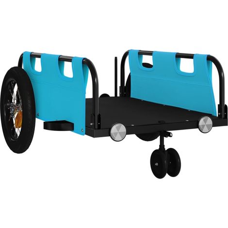 Rimorchio/carrello per bicicletta tessuto Oxford ferro blu 020044390