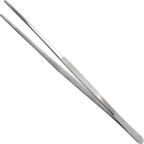 Pince en acier inoxydable Extra 30 cm / 12 pouces Long avec une extrémité dentelée de précision pour l'aquascaping, le jardinage, la cuisine, les travaux industriels et l'utilisation (1/3)