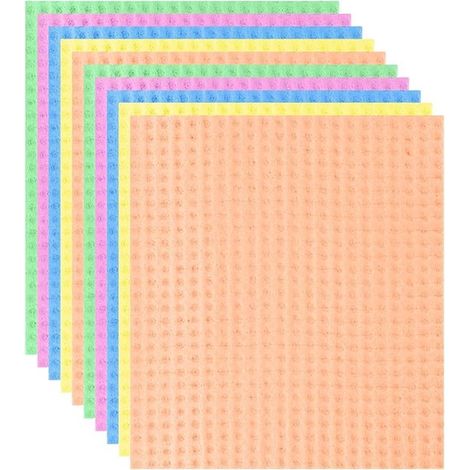 Strofinacci Strofinacci riutilizzabili Spugna di cellulosa Panno assorbente ecologico per la pulizia estremamente assorbente consente di risparmiare carta assorbente (1/5)