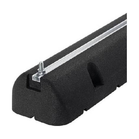 2 PIÈCES SUPPORTS AU SOL EN CAOUTCHOUC NOIR POUR CLIMATISEURS Dimensions : L. 600 x P. 160 x  H. 95 mm
