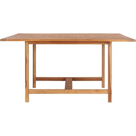 Maison Exclusive - Table de jardin 150x150x76 cm Bois de teck solide (1/5)