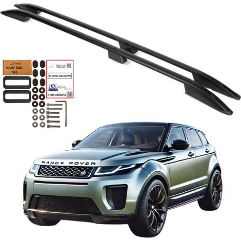 Barre portatutto LAND ROVER RANGE ROVER EVOQUE 2012-2018 NERO Resistente (1/5)