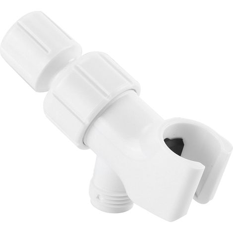 Universelle, weiße Wandhalterung für Duschköpfe – Verstellbarer Adapter und Badezimmerzubehör (1/5)